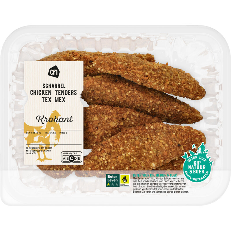 Een afbeelding van AH Scharrel chicken tenders tex mex