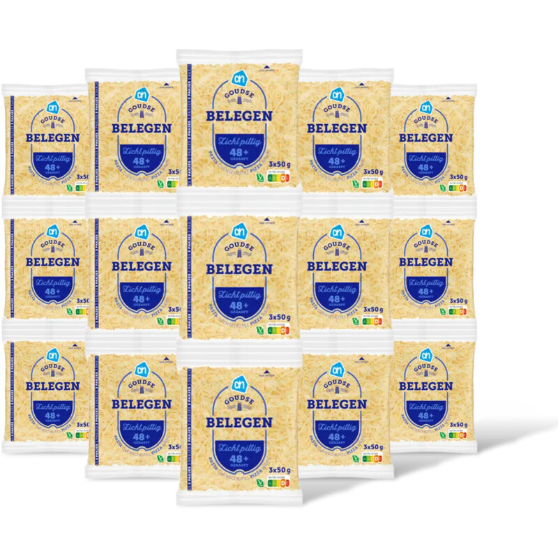 AH Goudse belegen geraspte kaas 48+ 5-pack