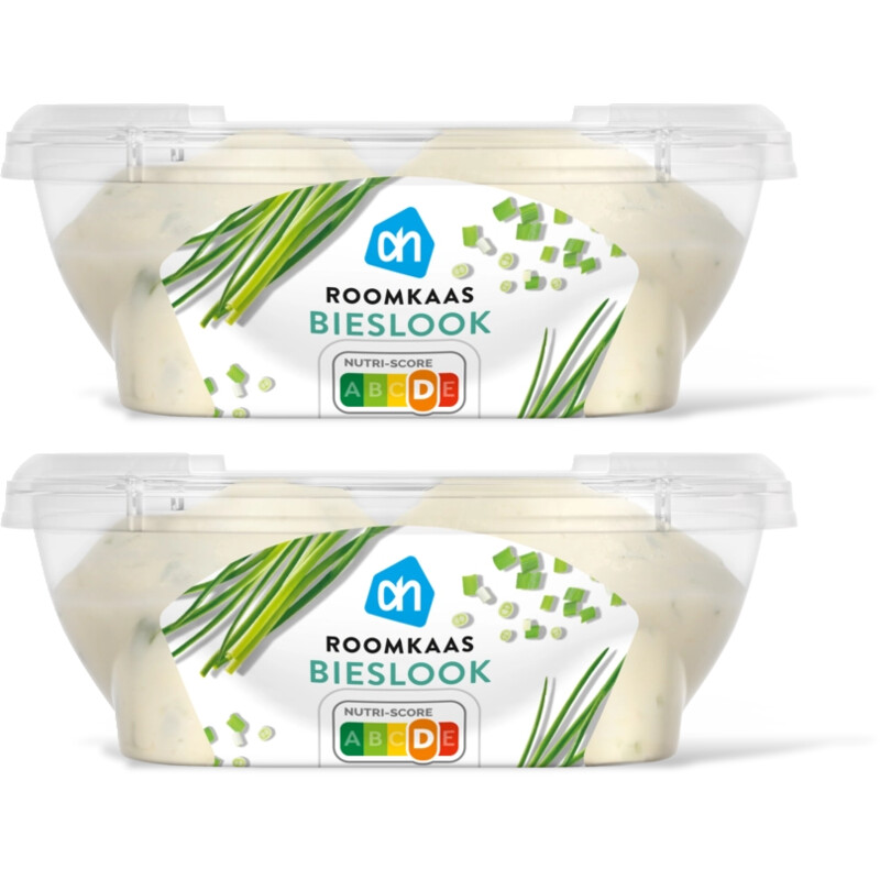 AH Roomkaas bieslook 2-pack