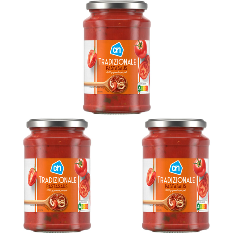 Een afbeelding van AH Pastasaus tradizionale 3-pack