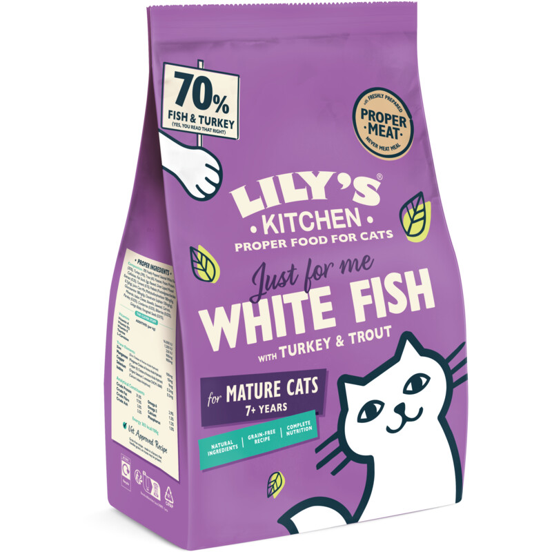 Een afbeelding van Lily's Kitchen Senior recipe white fish turkey&trout