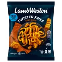 LambWeston Twister fries seasoned