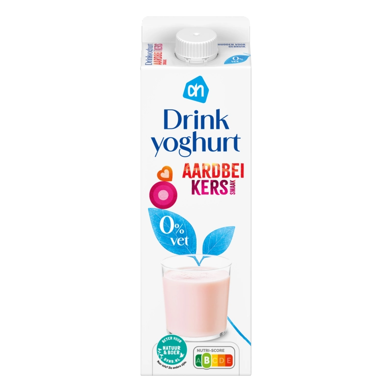 Drinkyoghurt aardbei kerssmaak