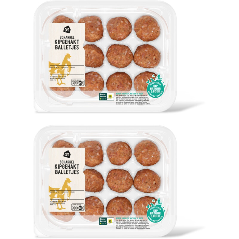 AH Scharrel kipgehaktballetjes 2-pack