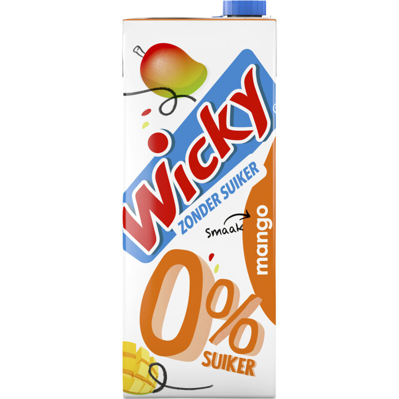 Een afbeelding van Wicky Mango 0% suiker