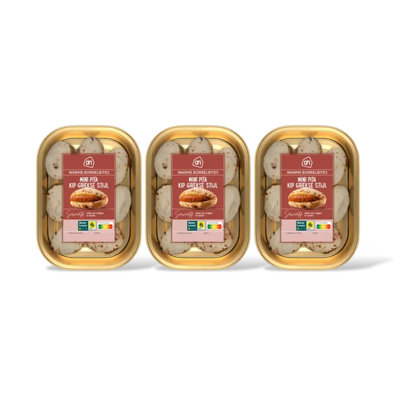 AH Mini pita kip griekse stijl 3-pack