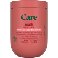 Een afbeelding van Care Multi alles-in-1 kauwtabletten framboos