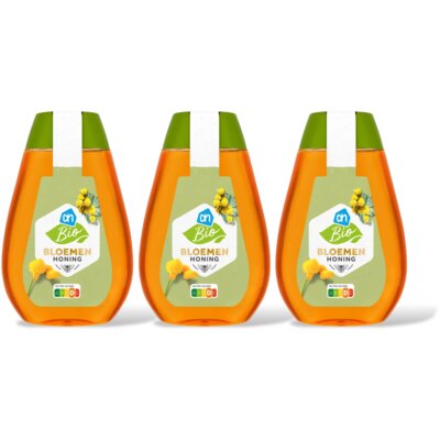 pdp-image-AH Biologisch Bloemenhoning vloeibaar 3-pack