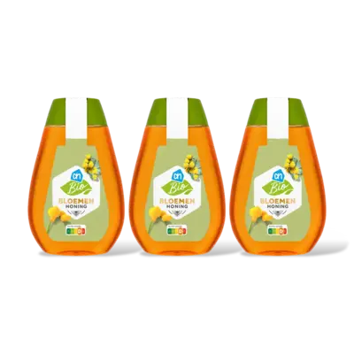 pdp-image-AH Biologisch Bloemenhoning vloeibaar 3-pack