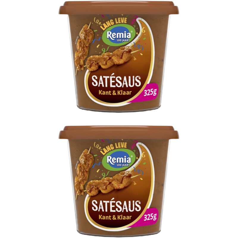 Een afbeelding van Remia Satesaus kant & klaar 2-pack