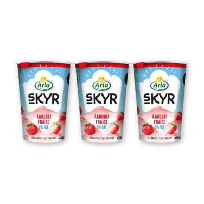 pdp-image-Arla Skyr aardbei yoghurt 0% vet 3-pack