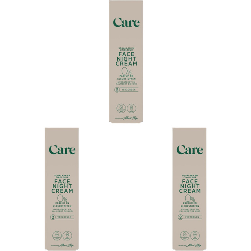 Een afbeelding van Care Face night cream 3-pack