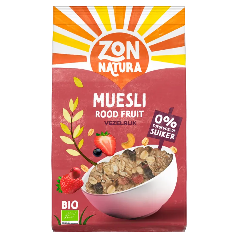 Zonnatura Muesli rood fruit