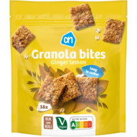 Een afbeelding van AH Granola bites ginger lemon