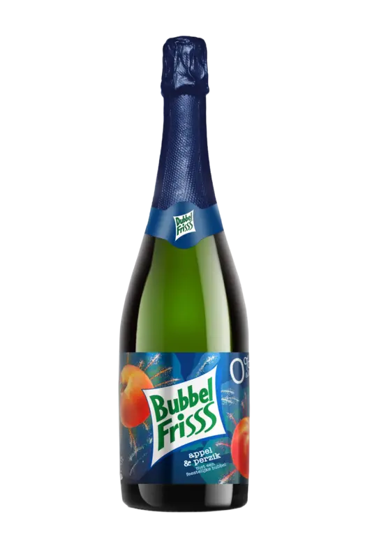 Bubbelfris appel & perzik 0%