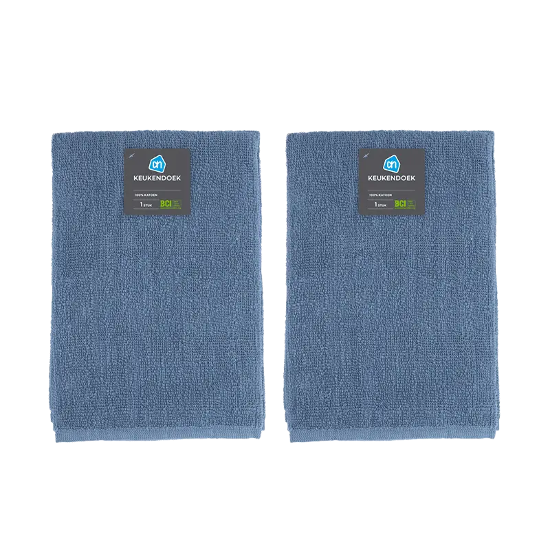 AH AH Keukendoek blauw 2-pack