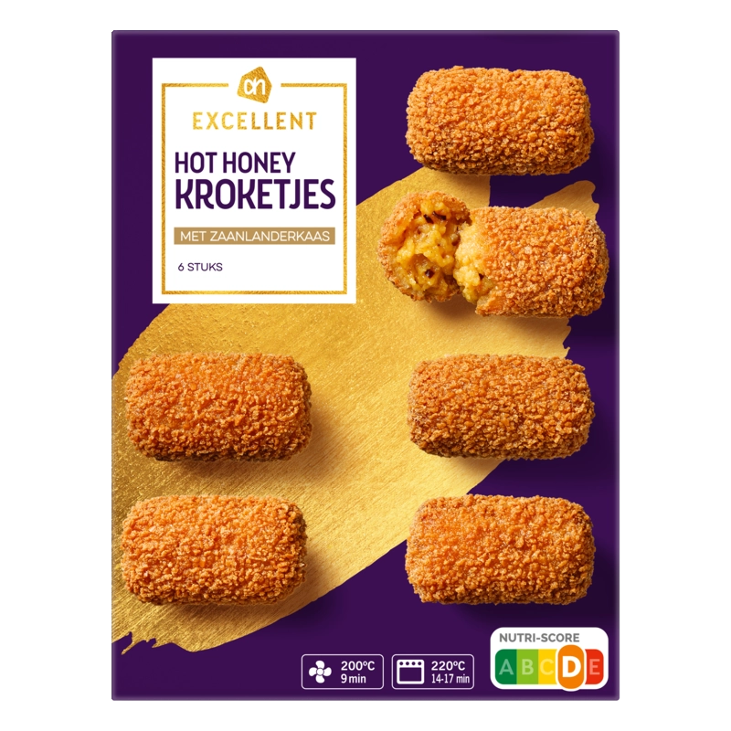 AH Excellent Hot honey kroketjes met zaanlander kaas