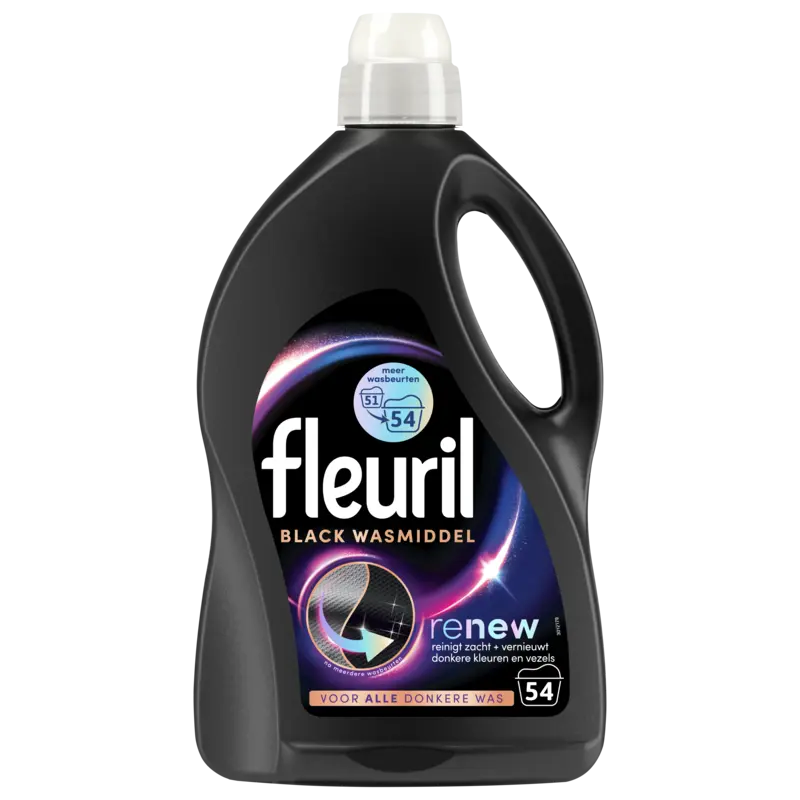 Fleuril Black vloeibaar wasmiddel