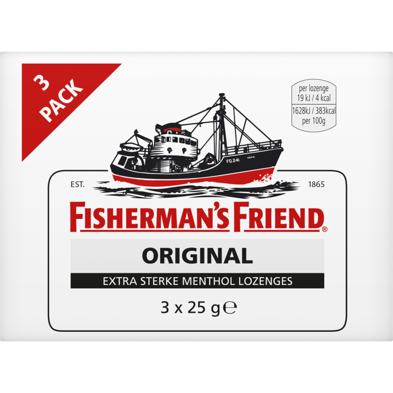Een afbeelding van Fisherman's Friend Original 3-pack