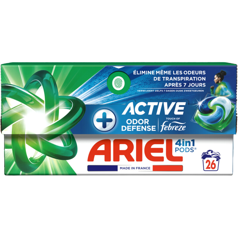 Ariel 4in1 pods+ active wasmiddelcapsules