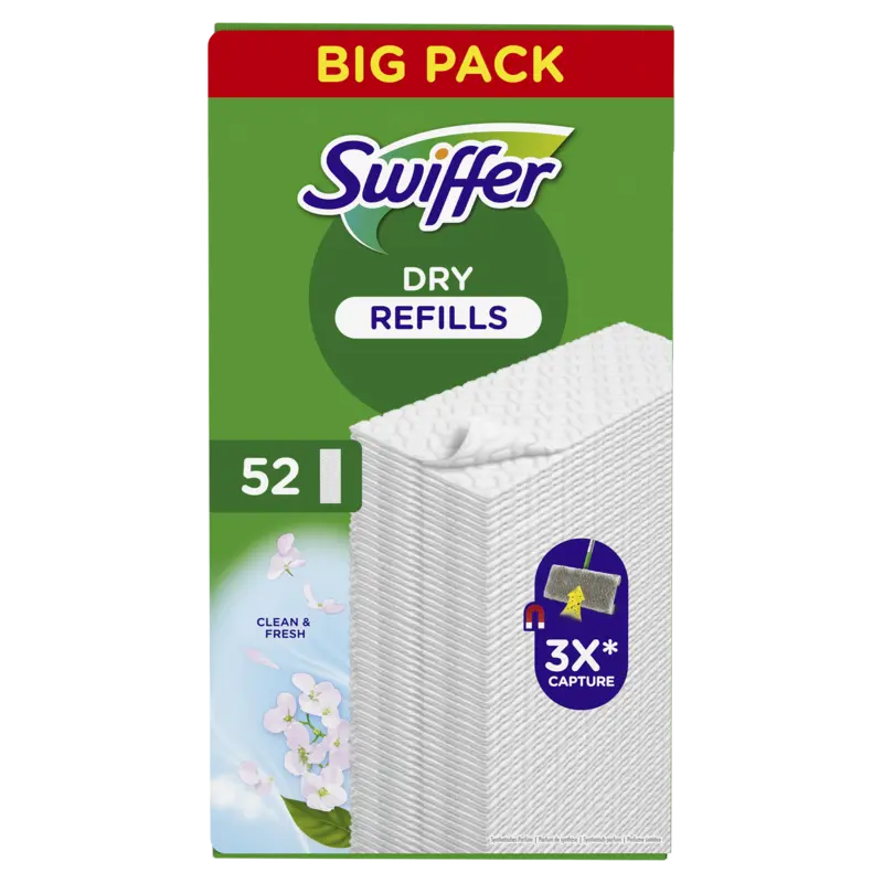 Swiffer Vloerdoekjes droog navulling big pack