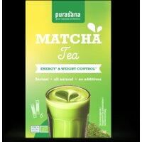 Een afbeelding van Purasana Matcha tea oploskoffie