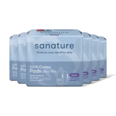 pdp-image-Sanature Katoenen maandverband super 6-pack