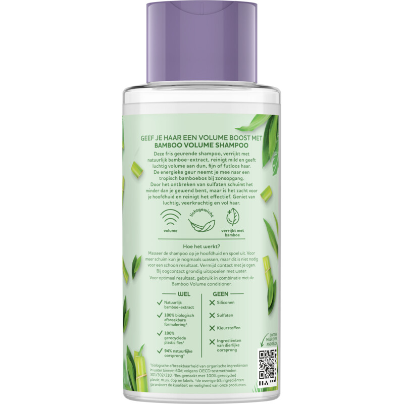 Een afbeelding van Andrélon Pro nature bamboo volume boost shampoo