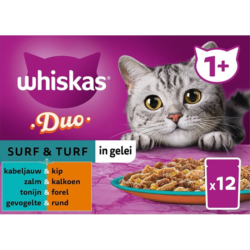 Een afbeelding van Whiskas Duo surf&turf in gelei