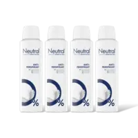 Neutral Anti-transpirant deodorant spray 4-pack