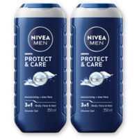 NIVEA Men protect & care douchegel 3-in1 2-pck