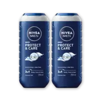 NIVEA Men protect & care douchegel 3-in1 2-pck