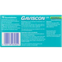 Een afbeelding van Gaviscon Pepermunt kauwtabletten