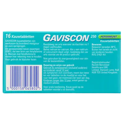 pdp-image-Gaviscon Pepermunt kauwtabletten