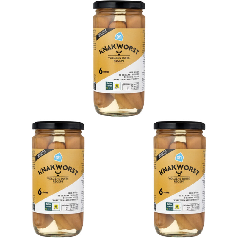 Een afbeelding van AH Duitse knakworst 3-pack