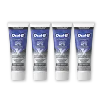 Oral-B 3D White met houtskool tandpasta 4-pack