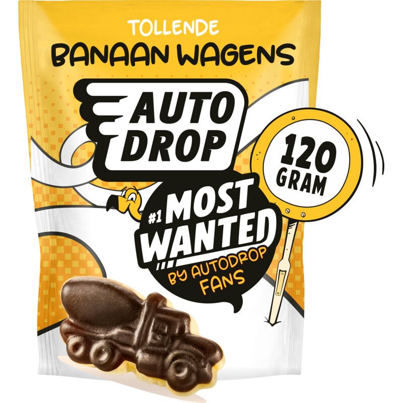 Autodrop Most wanted tollende banaan wagens