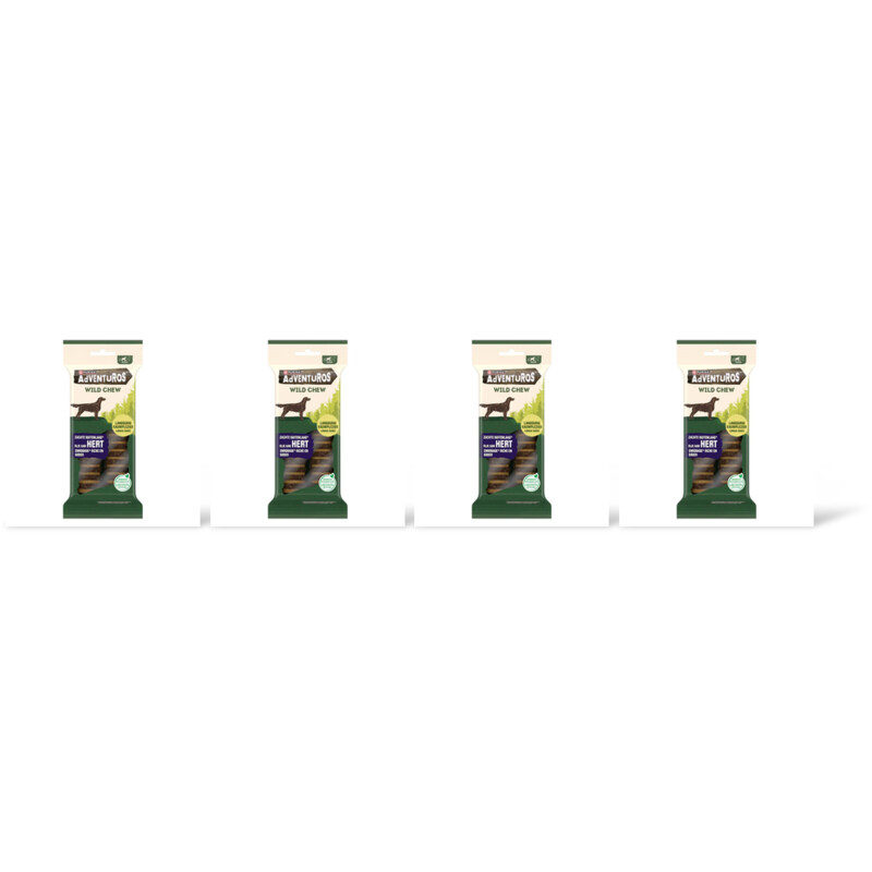 Adventuros Wild chew hert hondensnack medium 4-pack