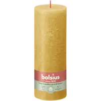 Bolsius Rustieke kaars okergeel 19cm