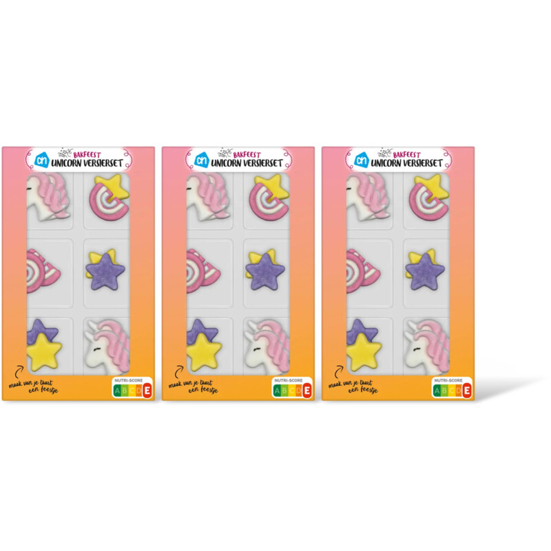 AH Versierset unicorn 3-pack