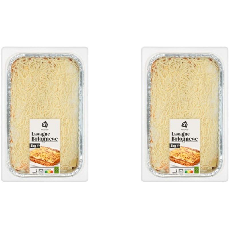 Een afbeelding van AH Lasagne bolognese 2-pack