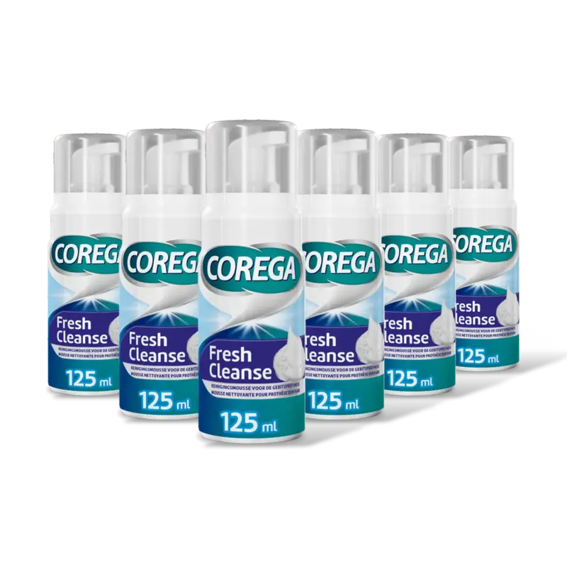 Corega Fresh cleanse mousse 6-pack