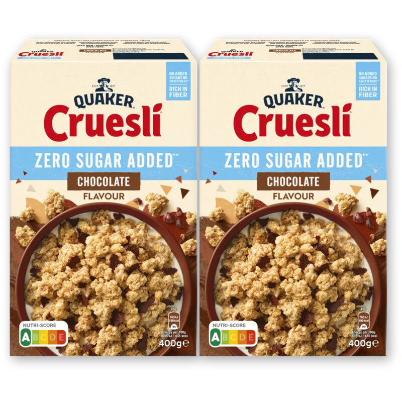 Quaker Cruesli zsa chocolate 2-pack