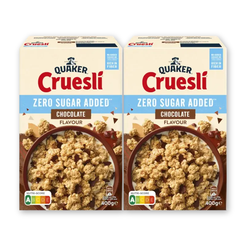 Quaker Cruesli zsa chocolate 2-pack