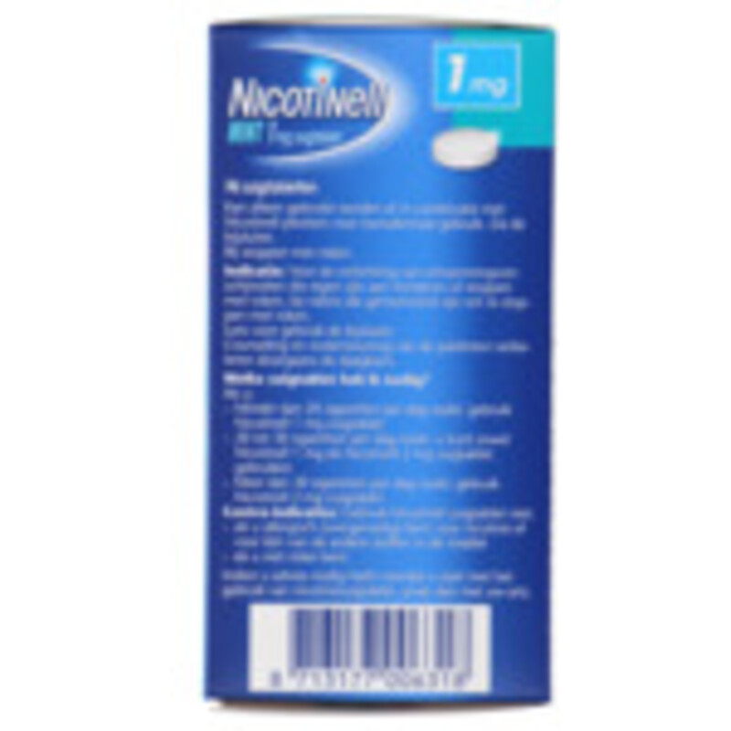 Een afbeelding van Nicotinell Mint zuigtablet 1mg stoppen met roken
