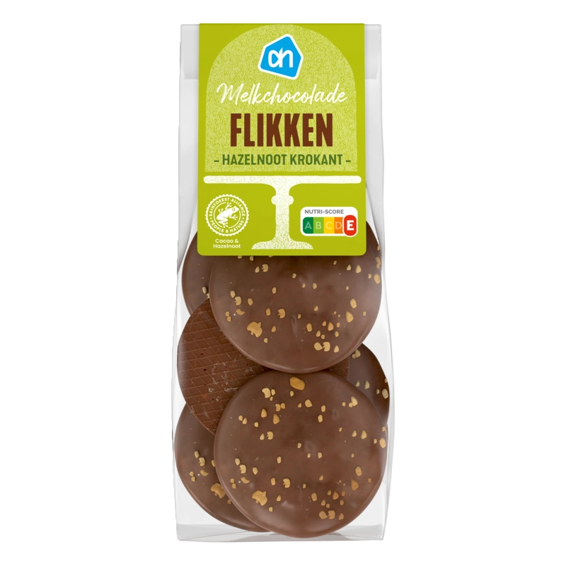 Flikken melkchocolade hazelnoot krokant
