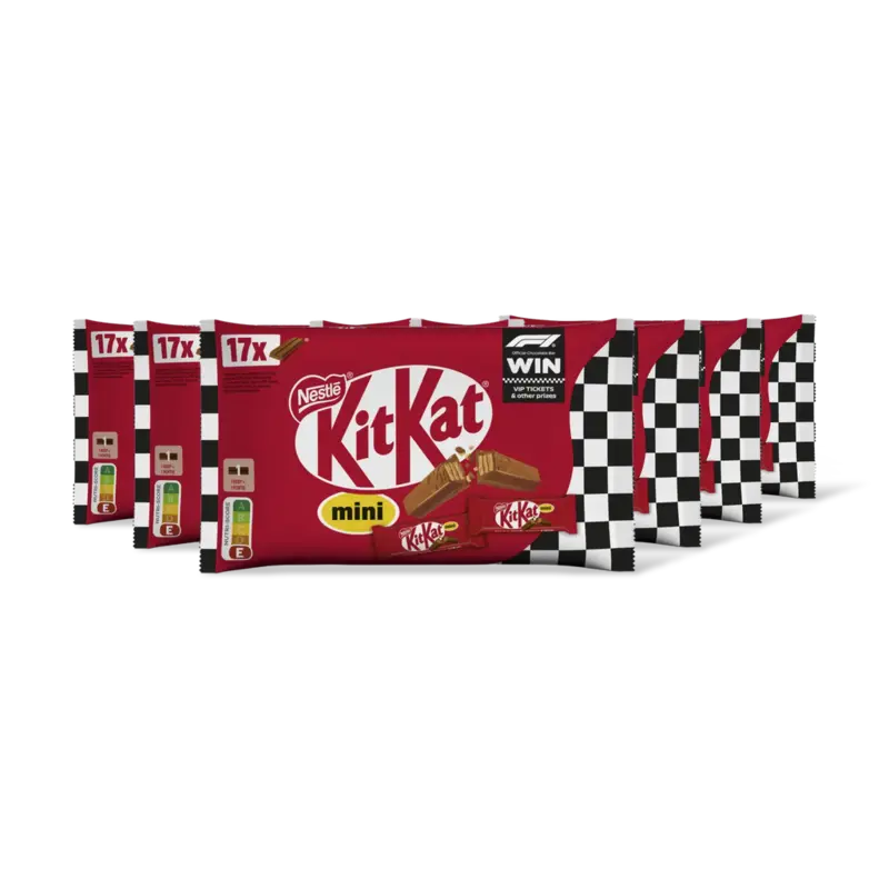 Mini melkchocolade uitdeelzak 6-pack