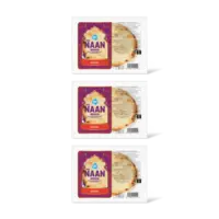 AH Mini naanbrood naturel 3-pack
