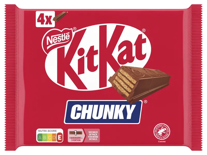 Kitkat Chunky melkchocolade reep 4-pack