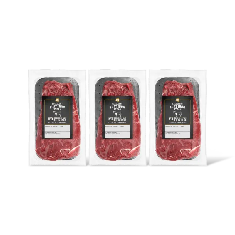 AH Excellent Flat iron steak 3-pack